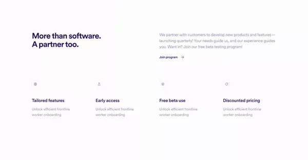 Fountain - Your Frontline Workforce Management Platform - Landing design inspiration