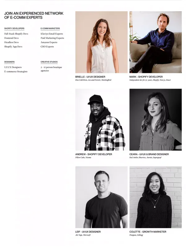 Become an Expert - Landing design inspiration