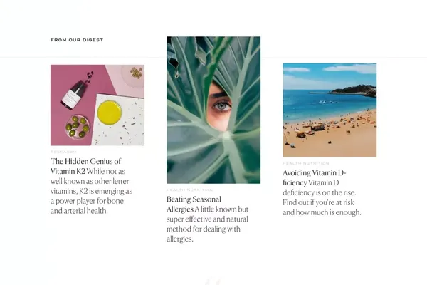 Nutri-Rich | Better Vitamins - Landing design inspiration