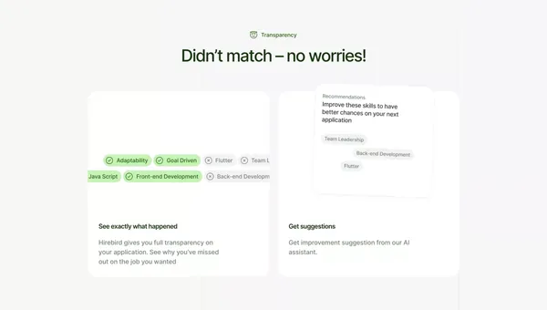Match. Meet. Get Hired - Landing design inspiration