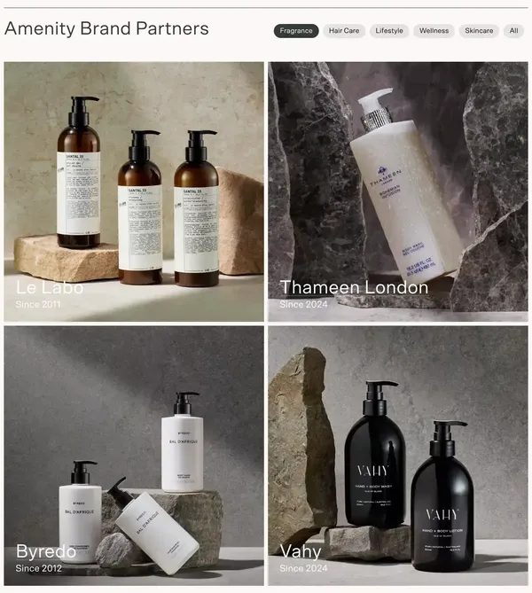 Guest & Hotel Amenities | Hunter Amenities International - Landing design inspiration