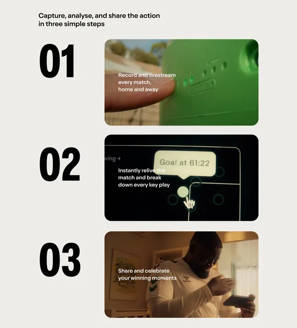 Veo Sports Cameras | Record, Stream and Analyse - Landing design inspiration