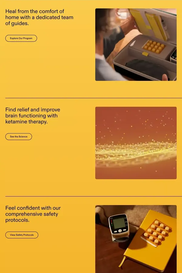 Mindbloom: ketamine therapy for anxiety and depression - Landing design inspiration