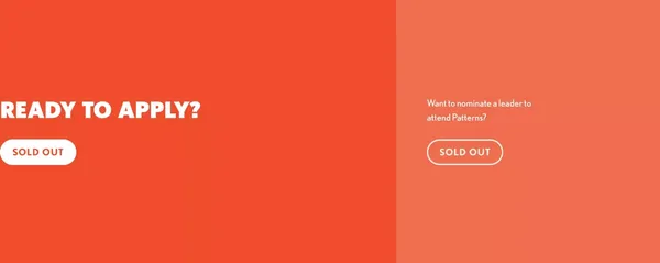 Patterns 2022 | Design Systems Retreat for Leaders - Landing design inspiration