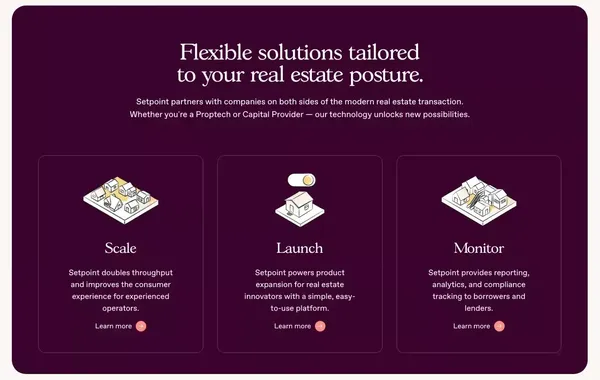 Setpoint — the modern real estate funding platform - Landing design inspiration
