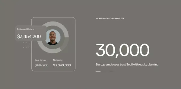 Secfi — The leading financial advisor for tech people - Landing design inspiration