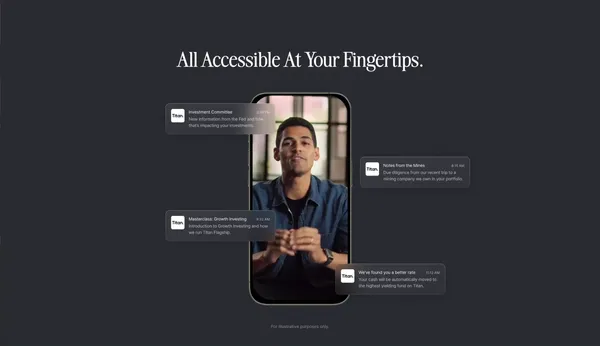 Titan - Track Your Wealth. Trade. Invest. - Landing design inspiration