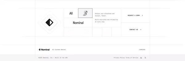 Nominal - Unified Industrial Data Stack - Landing design inspiration