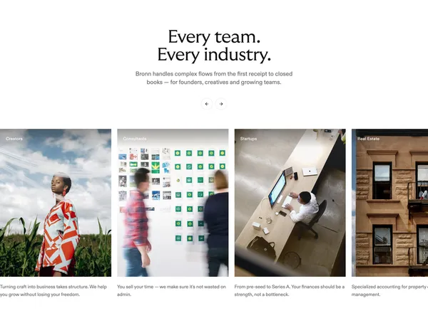 Bronn — The AI-native accounting firm - Landing design inspiration