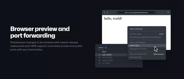 GitHub Codespaces · GitHub - Landing design inspiration