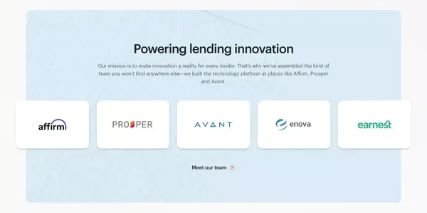 Infrastructure for tomorrow’s lending products | Peach - Landing design inspiration