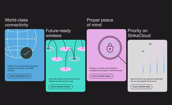 StrikeNet - Landing design inspiration