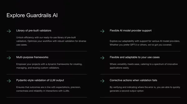 Guardrails AI - Landing design inspiration