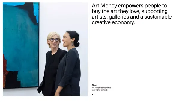 Art Money - Landing design inspiration