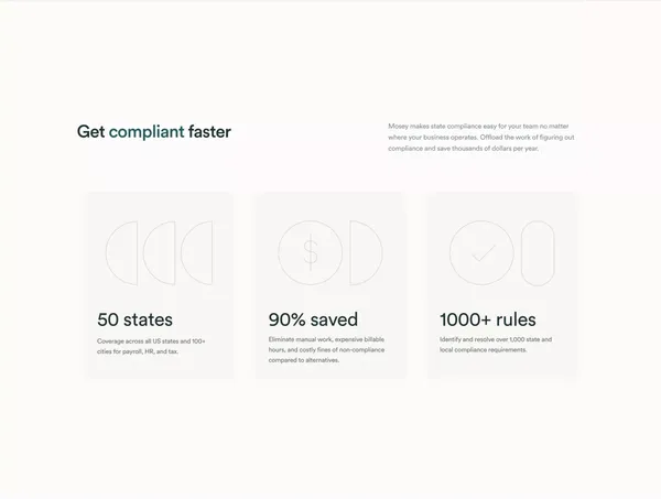 Corporate and Business Compliance Services | Mosey - Landing design inspiration