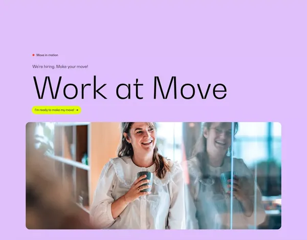 Move | mobile first agency - Landing design inspiration