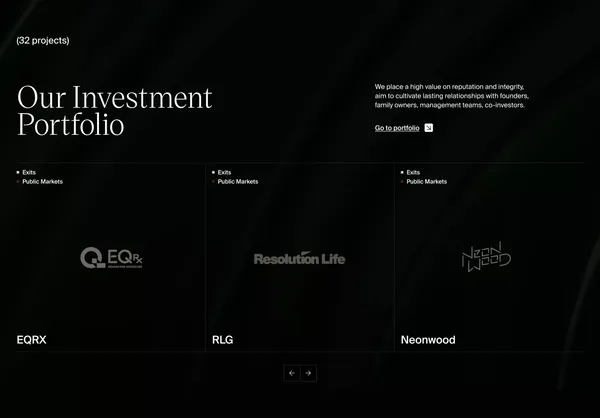 Helix - Long-Term Investment Fund Manager | London - Landing design inspiration