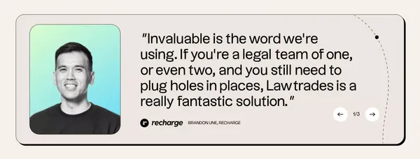 Lawtrades - Top legal talent, on demand. - Landing design inspiration