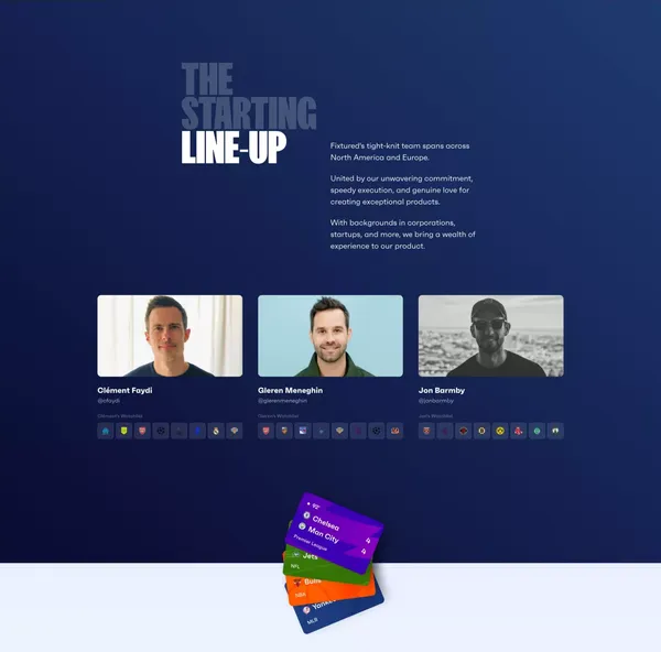 Fixtured | Your Sports Schedule - Landing design inspiration
