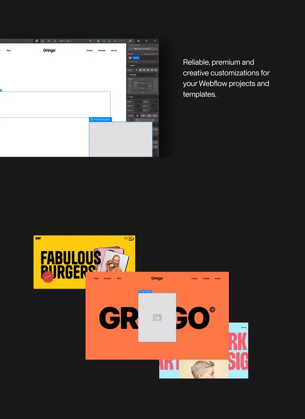 FixFlow — Reliable, premium, and creative customizations for your Webflow projects and templates - Landing design inspiration