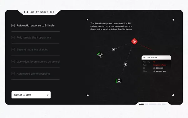 Aerodome - Landing design inspiration