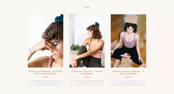 Janina Roeseler – Personal Yoga Trainerin - Landing design inspiration