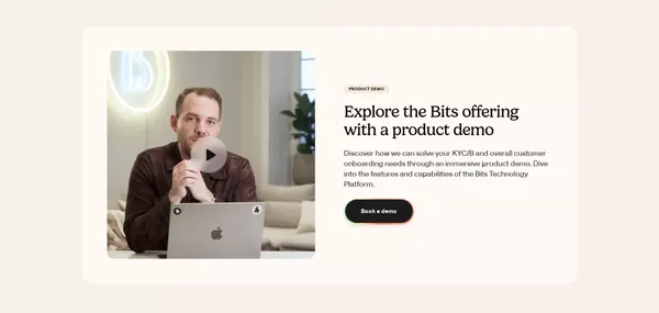 Bits Technology - Landing design inspiration