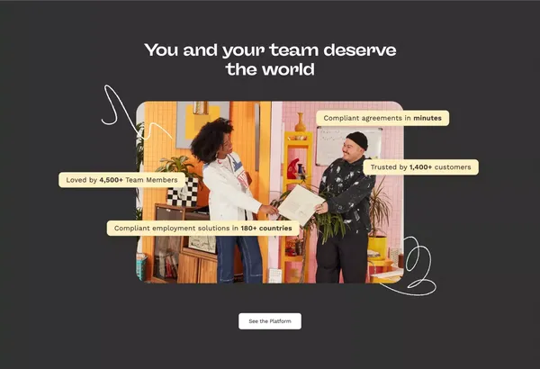 Global HR Software | Hire Anywhere, Thrive Everywhere | Oyster® - Landing design inspiration