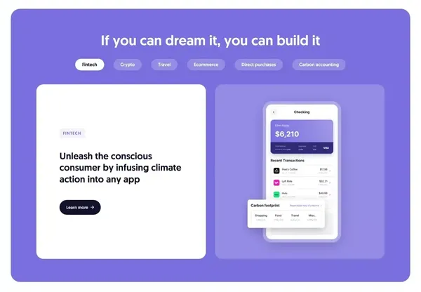 The platform that powers climate action | Patch.io - Landing design inspiration