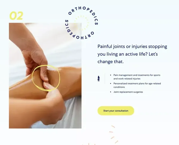 Legent Health - Landing design inspiration