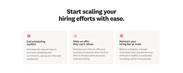 ModernLoop | The automated scheduling platform for interviews - Landing design inspiration