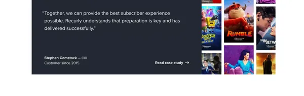 Recurly - Landing design inspiration