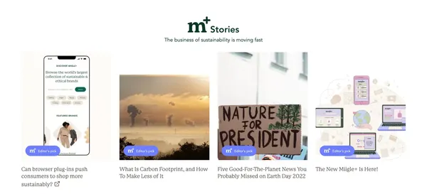 Using AI to Help The World Shop More Sustainably | Miigle+ - Landing design inspiration
