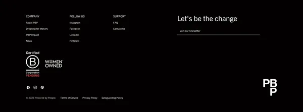 Powered by People | Sustainable Dropship Catalogue - Landing design inspiration