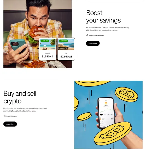 Current | Future of Banking - Landing design inspiration
