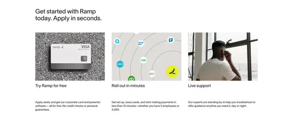 Ramp | Corporate Cards and Finance Automation That Scales - Landing design inspiration