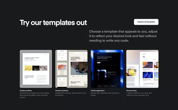 Turn your Airtable data into website with no-code - Landing design inspiration