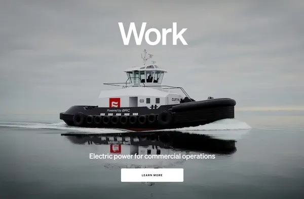 Arc - 100% Electric Boats - Landing design inspiration