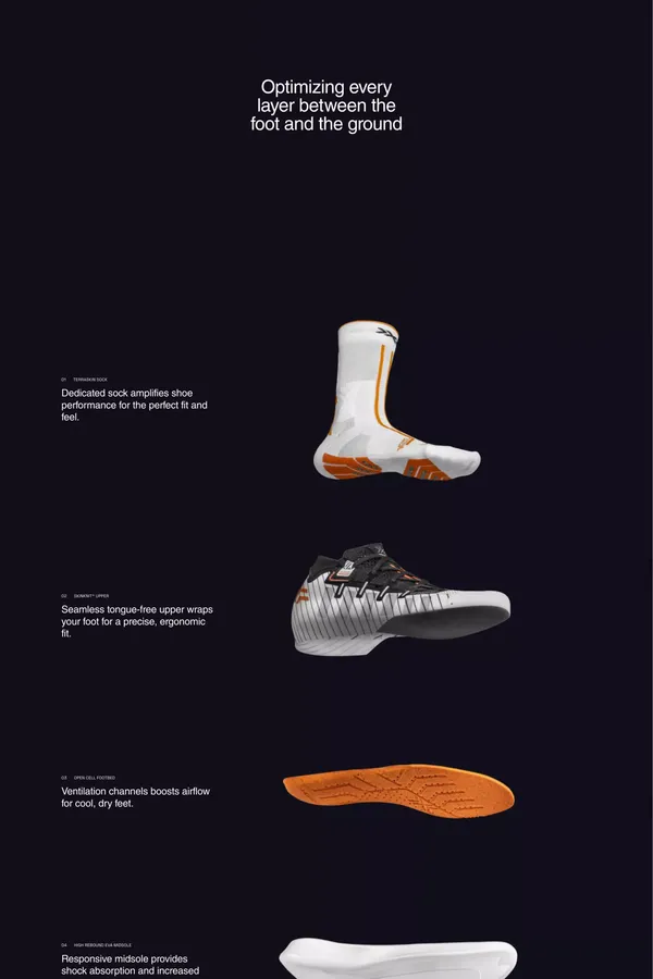 X-Bionic TerraSkin X00/C â Trail running sock and shoe system - Landing design inspiration