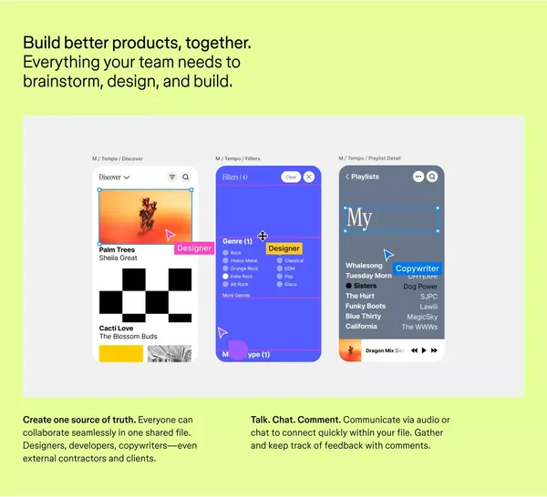 Figma: The Collaborative Interface Design Tool - Landing design inspiration