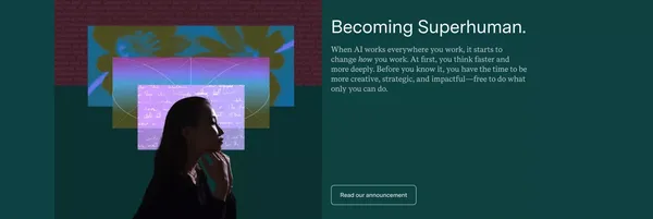 Superhuman: Mail, Docs, and AI That Work Everywhere - Landing design inspiration