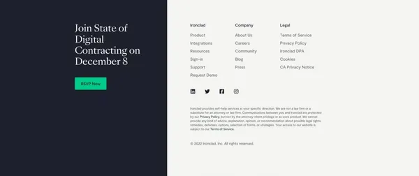 Ironclad: The Global Leader in Contract Management Software - Landing design inspiration