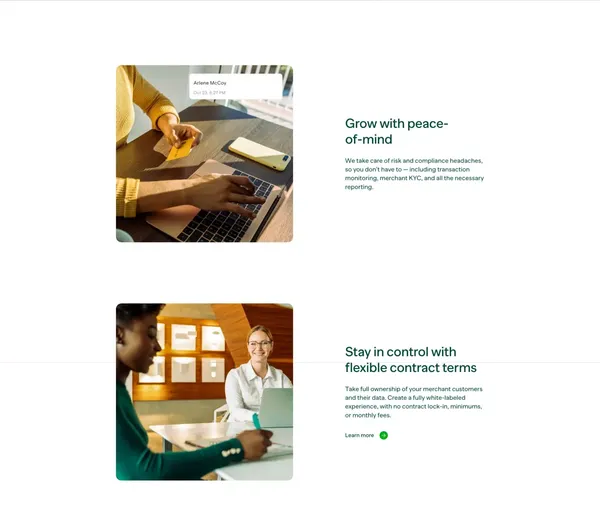 Rainforest | Payments processing for software companies - Landing design inspiration