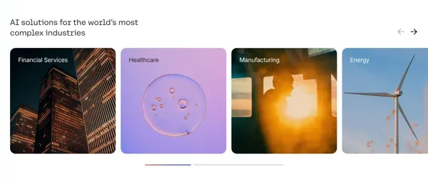 The World's Leading AI Platform for Enterprise | Cohere - Landing design inspiration