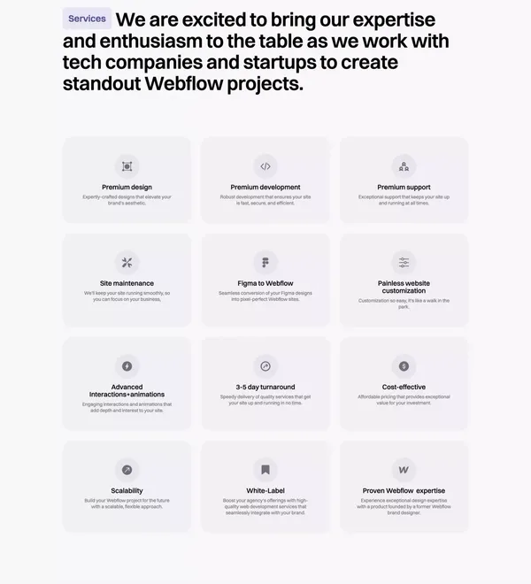 SuperSkills | Expert Webflow Development and Site Maintenance - Portfolio design inspiration