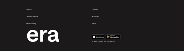 AI to make more of your money | Era - Landing design inspiration