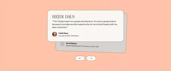 Tandym | Branded cards for the best brands - Landing design inspiration