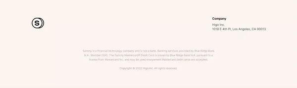 Sammy - The first US Bank for freelancers - Landing design inspiration