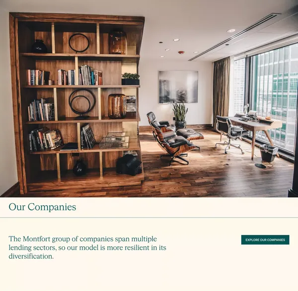 Montfort - Private Credit Manager - Landing design inspiration
