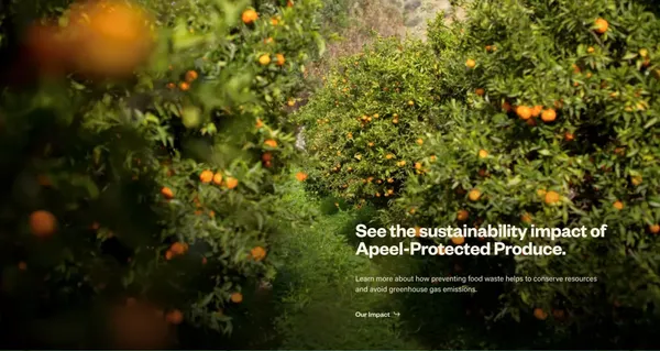 Apeel | Food Gone Good - Landing design inspiration